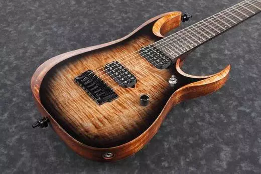 RGD71AL Axion Label 7-String Electric Guitar - Antique Brown Stained Burst