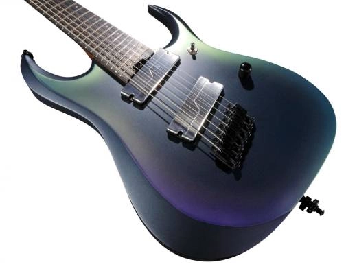 RGD71ALMS Axion Label Multi-Scale 7-String Electric - Black Aurora Burst Matte