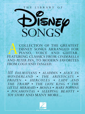 The Library of Disney Songs - Piano/Vocal/Guitar - Book
