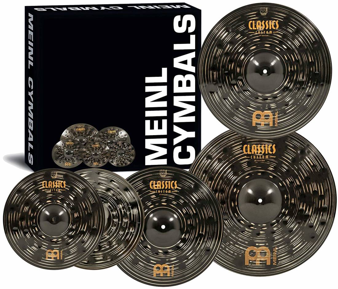 Meinl Classics Custom Dark Cymbal Set (14''H,16''C,20''R+18''C) Long