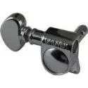 Mini Locking Rotomatic Machine Heads - Black 6 In-line