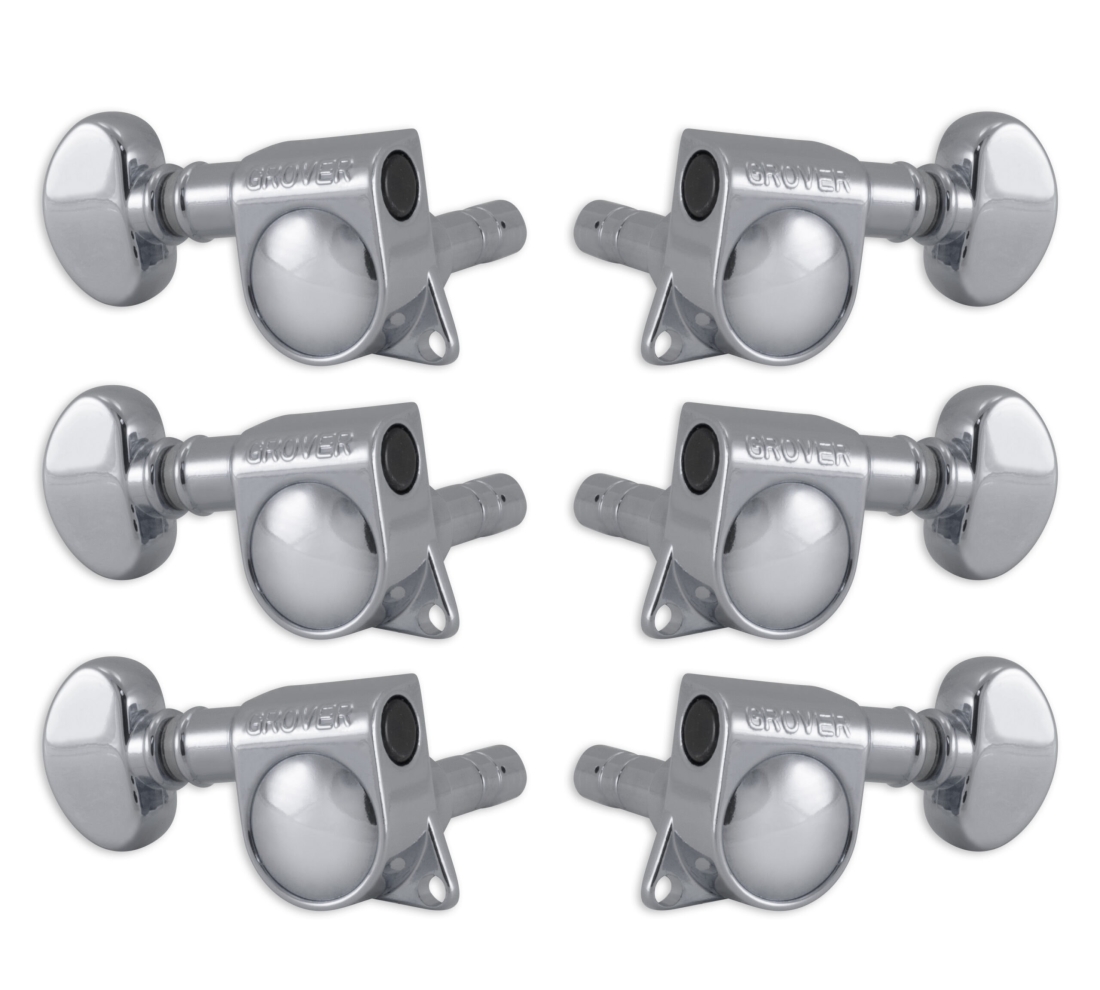 Mini Locking Rotomatic Machine Heads - Chrome 3+3