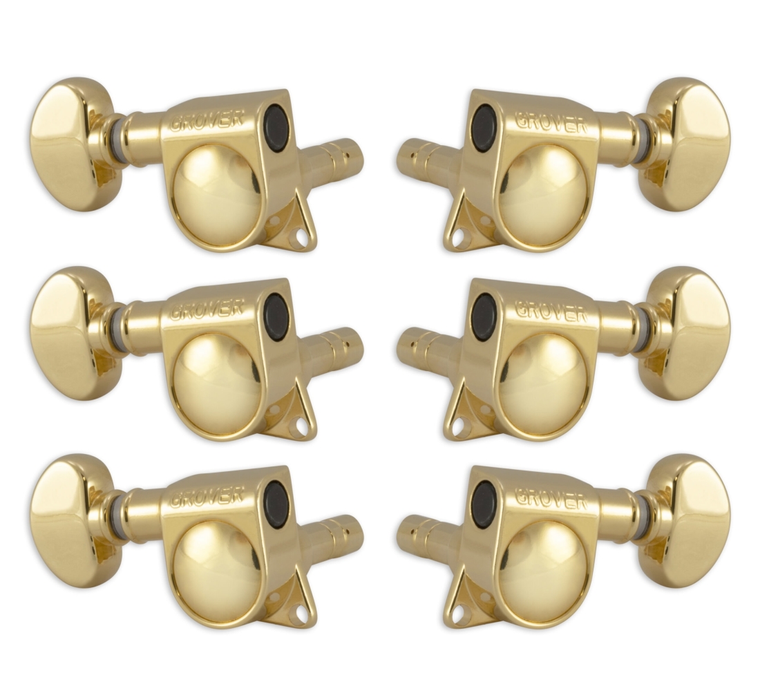 Mini Locking Rotomatic Machine Heads - Gold 3+3