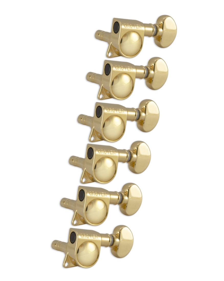 Mini Locking Rotomatic Machine Heads - Gold 6 In-line