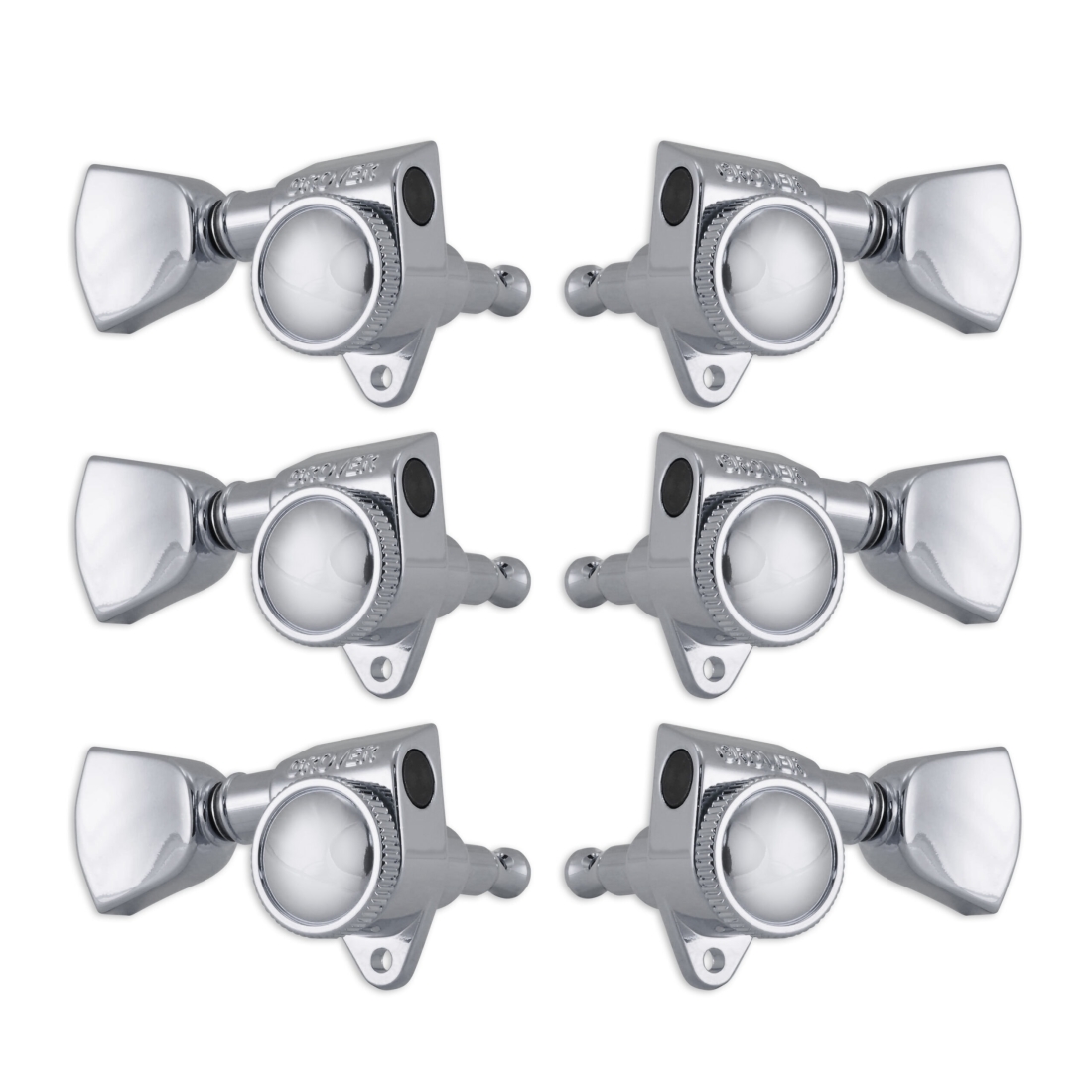 502 Series Roto-Grip Locking Rotomatics, Keystone Button - Chrome