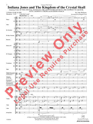 Concert Suite from Indiana Jones and the Kingdom of the Crystal Skull - Williams/Ford - Full Orchestra - Gr. 5