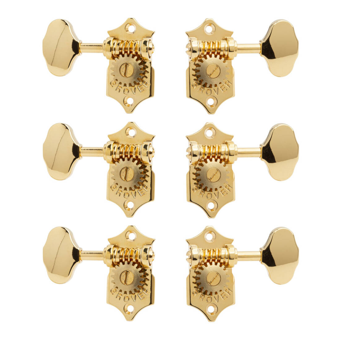 Sta-Tite Tuners 97-18 Series, 18:1 Gear Ratio, Vertical, Set of 3+3 - Gold