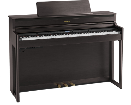 Roland - Piano numrique HP704 avec support et banc - Palissandre fonc