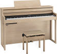 Roland - HP704 Digital Piano with Stand & Bench - Light Oak