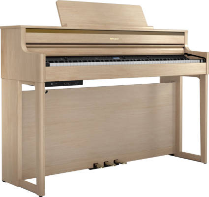 HP704 Digital Piano with Stand & Bench - Light Oak