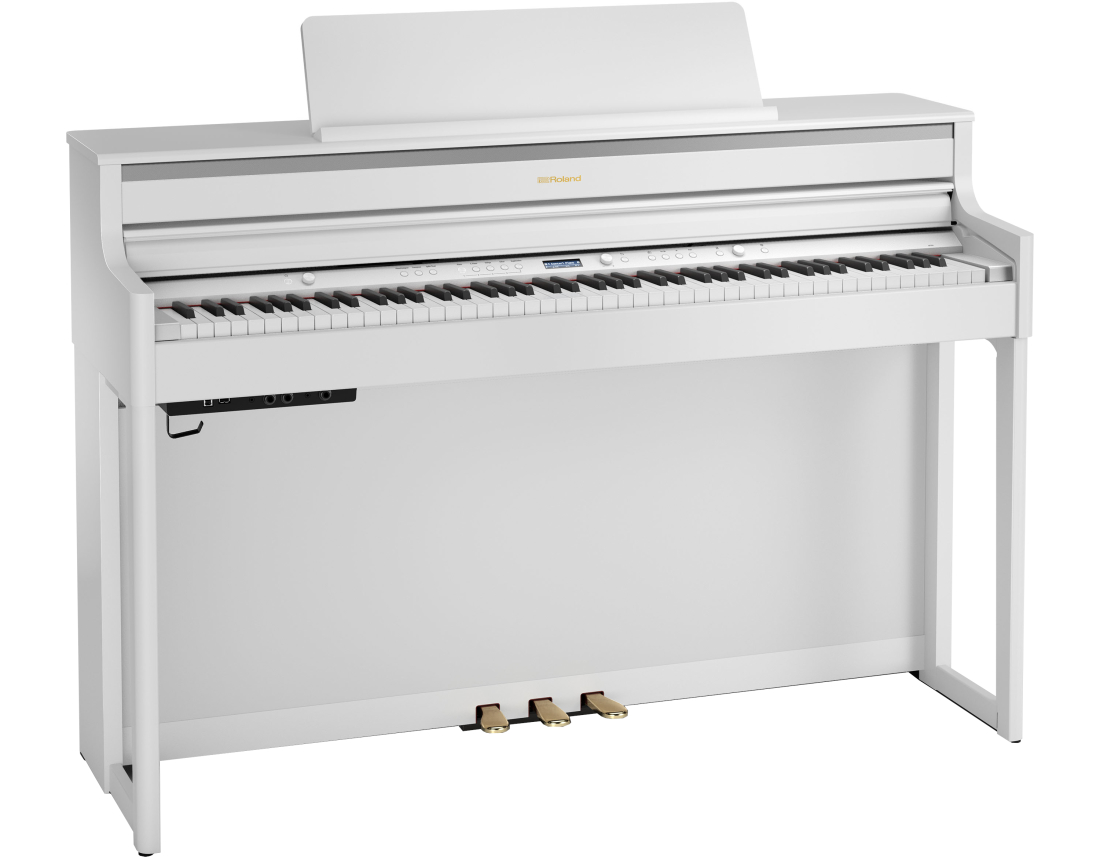 HP704 Digital Piano with Stand & Bench - White
