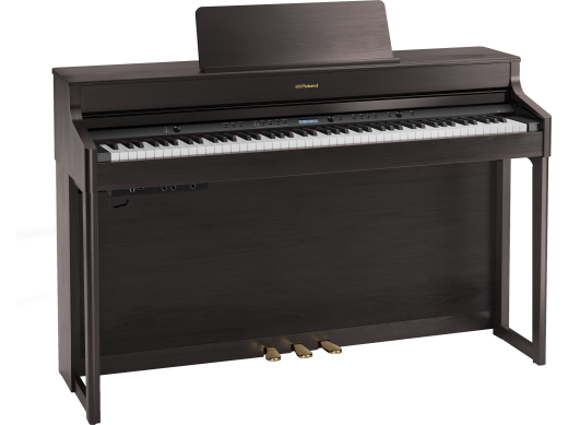 Roland - HP702 Digital Piano with Stand and Bench - Dark Rosewood