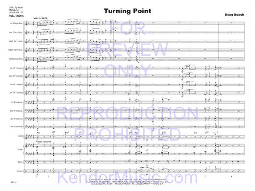 Turning Point - Beach - Jazz Ensemble - Gr. Medium