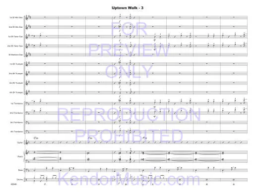 Uptown Walk - Zvacek - Jazz Ensemble - Gr. Medium