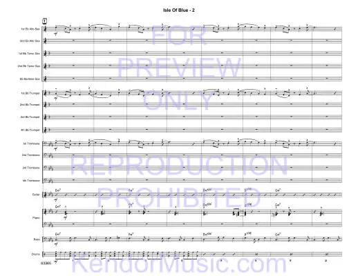 Isle Of Blue  - Sabina - Jazz Ensemble - Gr. Very Easy