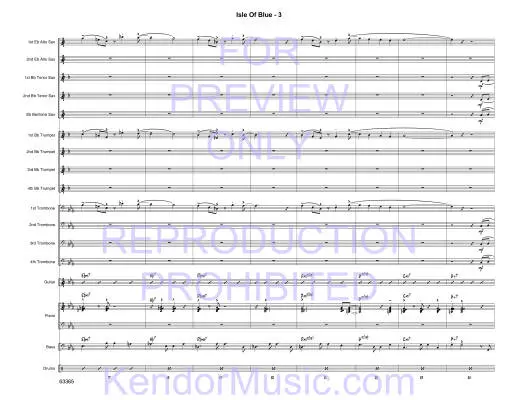 Isle Of Blue  - Sabina - Jazz Ensemble - Gr. Very Easy