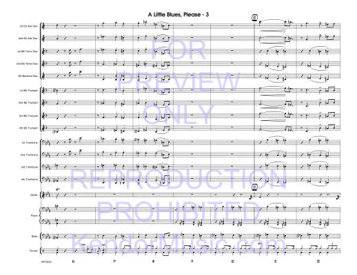 A Little Blues, Please - Nestico - Jazz Ensemble - Gr. Easy