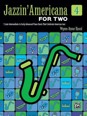 Alfred Publishing - Jazzin Americana for Two, Book 4 - Rossi - Piano Duet (1 Piano, 4 Hands) - Book