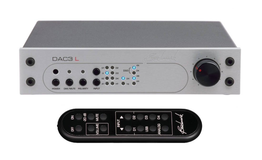 DAC3L Reference Stereo Preamp with Remote - Silver
