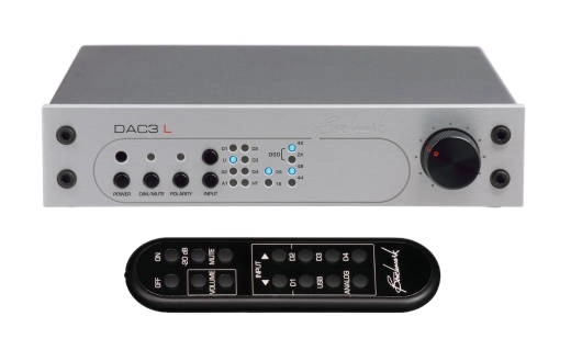 Benchmark Media - DAC3L Reference Stereo Preamp with Remote - Silver