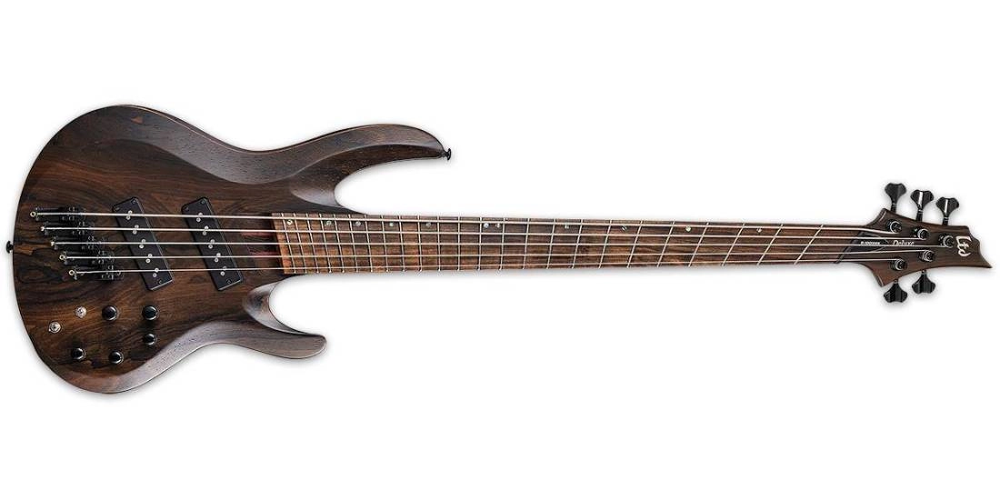 LTD B-1005 Multi-Scale 5-String Bass - Natural Satin Ziricote