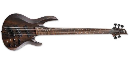 ESP Guitars - LTD B-1005 Multi-Scale 5-String Bass - Natural Satin Ziricote