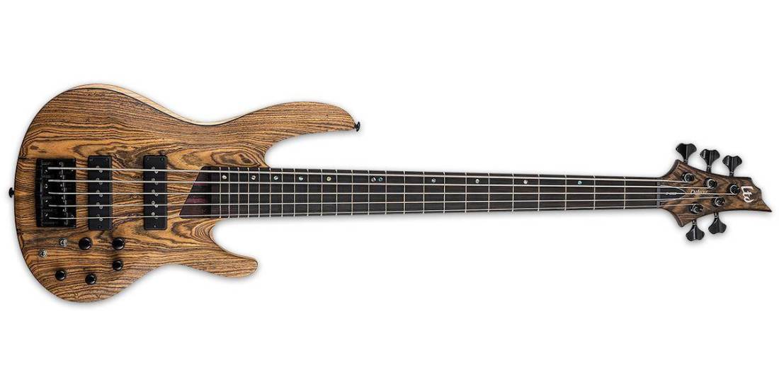 LTD B-1005 5-String Bass - Natural Satin Bocote