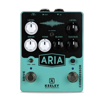 Aria Compressor and Overdrive Pedal