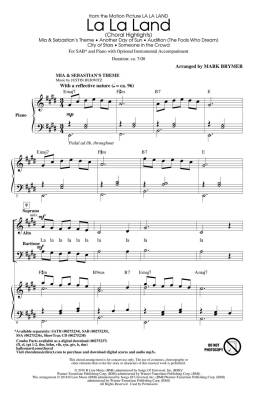 La La Land (Choral Highlights) - Paul /Pasek /Hurwitz /Brymer - SAB