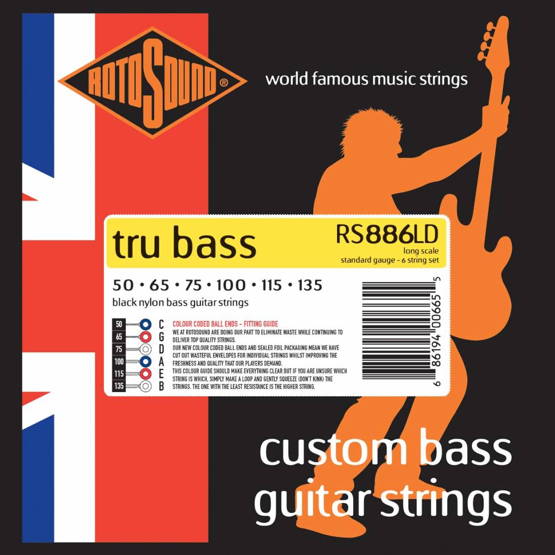 Custom Tru Bass Strings 50-135 - Six String