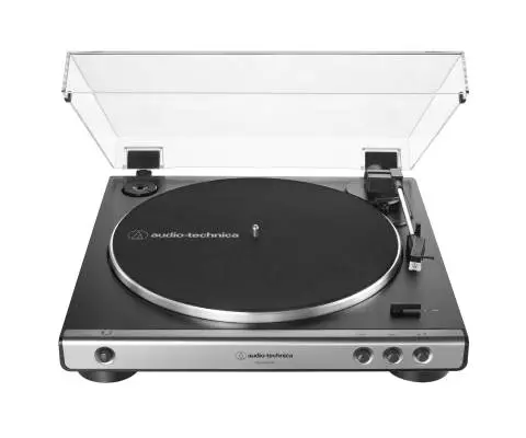 AT-LP60XUSB Table tournante entirement automatique  entranement par courroie (USB et analogique) - Gris mtal