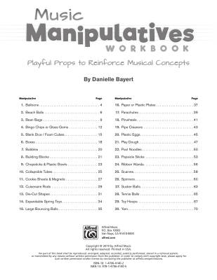 Music Manipulatives Workbook - Bayert - Book