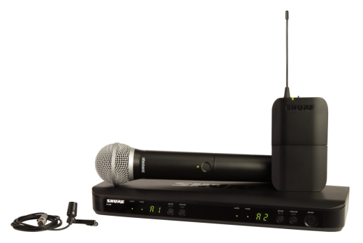 Shure - BLX1288/CVL-H11 Wireless System with PG58 Handheld and CVL Lavalier Microphone