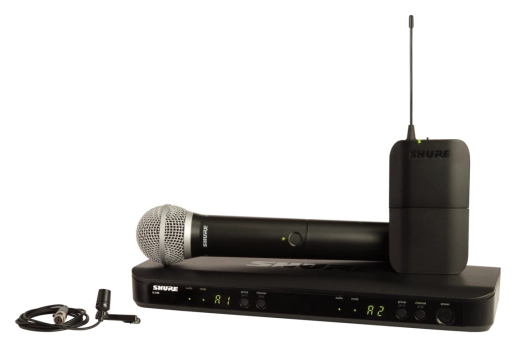 Shure - BLX1288/CVL-J11 Wireless System with PG58 Handheld and CVL Lavalier Microphone