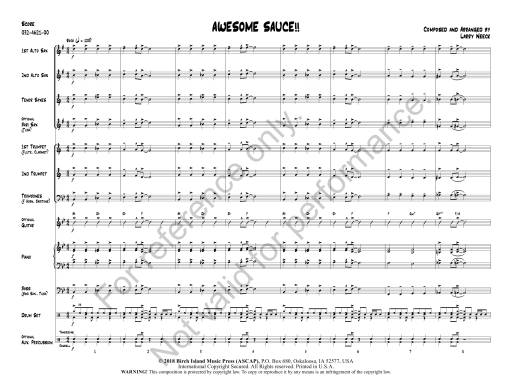 Awesome Sauce!! - Neeck - Jazz Ensemble - Gr. 1.5