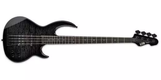 LTD BB-1004 Bunny Brunel Signature Bass with Case - See Thru Black Sunburst