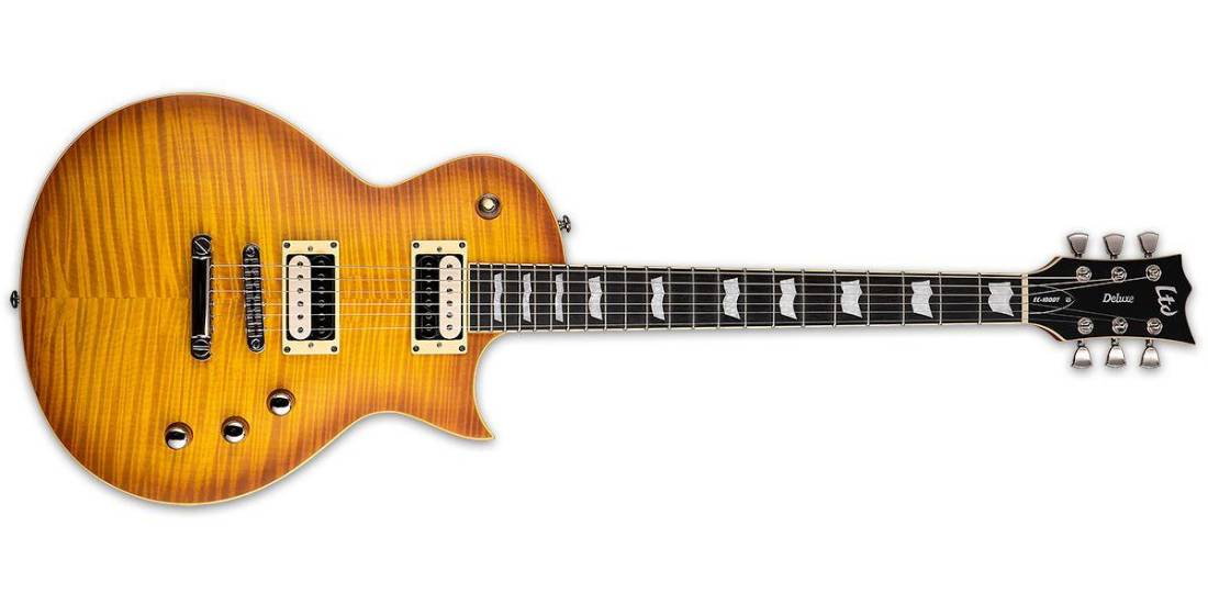 LTD EC-1000T Electric Guitar with Fishman Pickups - Honey Burst Satin