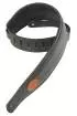 Levys - Garment Leather Guitar Strap - Black