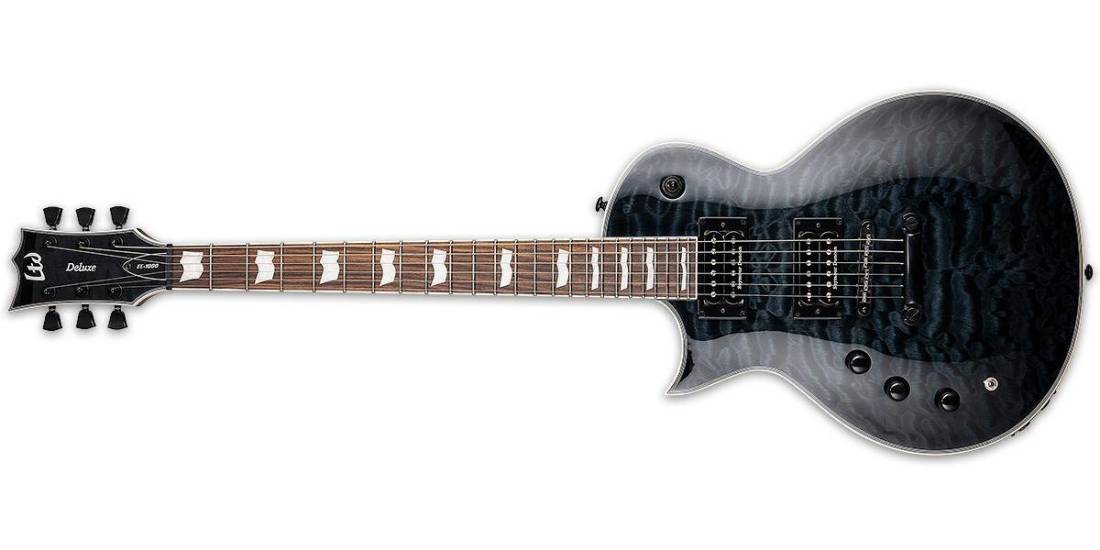 LTD EC-1000 Piezo Electric Guitar - See Thru Black - Left-Handed