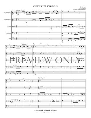 Canzon per Sonare #3 - Gabrieli/Marlatt - Brass Quintet - Gr. Medium