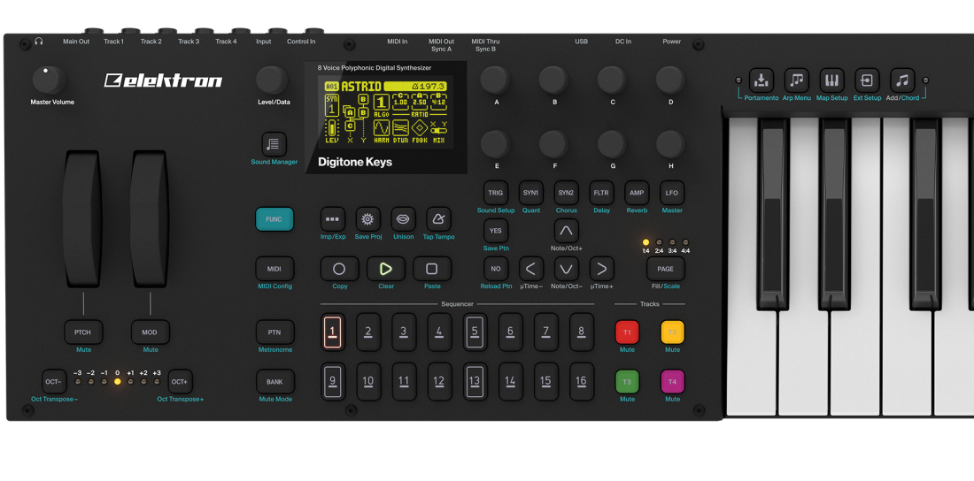 Elektron Digitone Keys 37Key 8Voice Polyphonic Synth Long & McQuade
