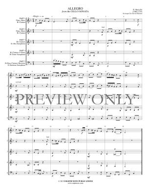 Allegro from the Cello Sonata - Marcello/Marlatt - Interchangeable Woodwind Ensemble - Gr. Medium