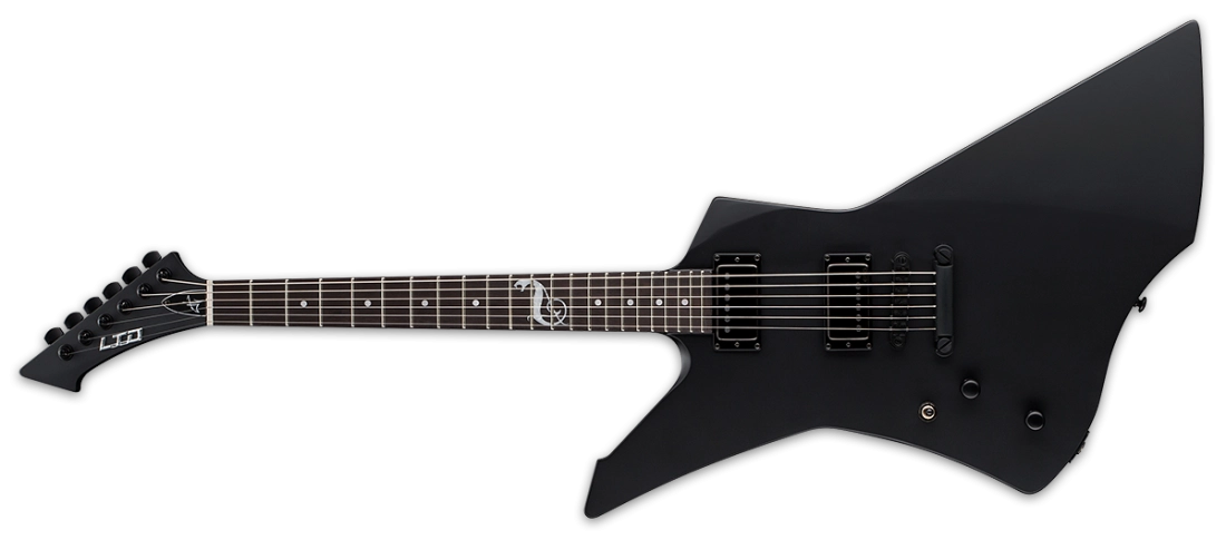 LTD James Hetfield Signature Snakebyte, Left-Handed - Black Satin