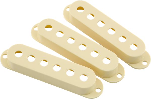 Road Worn Stratocaster Pickup Covers (x3) - Aged White