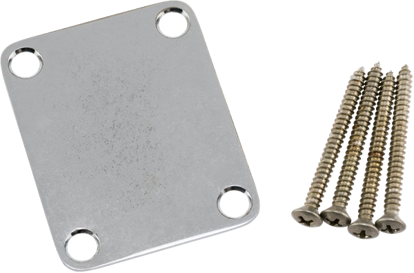 Road Worn Guitar Neck Plate with Screws