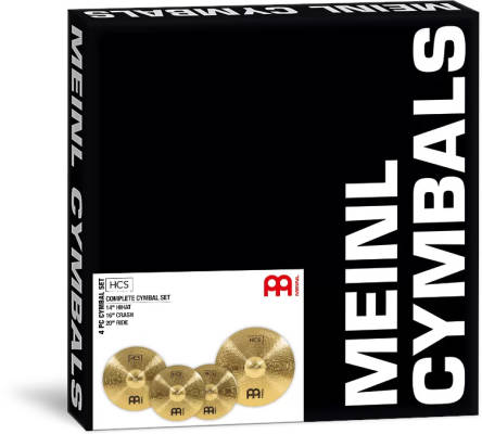 Meinl - HCS Complete Cymbal Pack - 14 HiHats, 16 Crash, 20 Ride