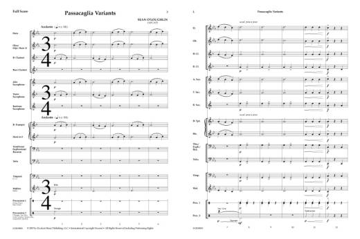 Passacaglia Variants - O\'Loughlin - Concert Band - Gr. 1
