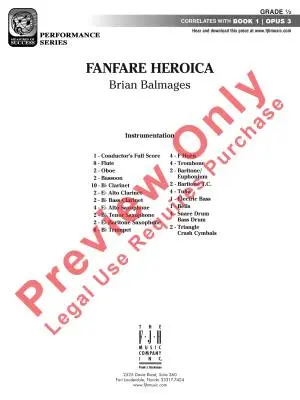 Fanfare Heroica - Balmages - Concert Band - Gr. 0.5