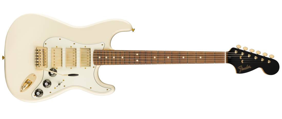 Limited Mahogany Blacktop Stratocaster HHH - Olympic White