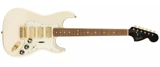 Limited Mahogany Blacktop Stratocaster HHH - Olympic White